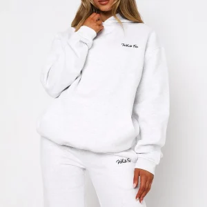 Match Your Words Oversized Hoodie Grey Marle-1