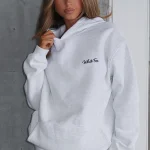 Match Your Words Oversized Hoodie Grey Marle