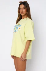 Meet Me By The Sea Oversized Lime Tee-2