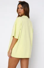 Meet Me By The Sea Oversized Lime Tee-3