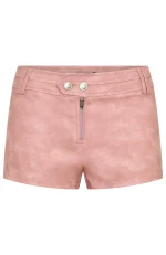 Midnight Blues PU Booty Dusty Pink Short-5