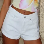 Missin' Something Denim White Short