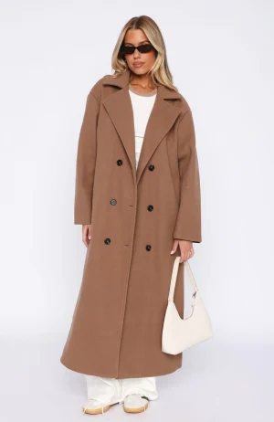 Modern Edge Oversized Coat Caramel-1