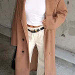 Modern Edge Oversized Coat Caramel