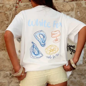 Mykonos Mindset Oversized White Tee