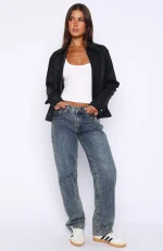 Never Possible Pu Jacket Black-5