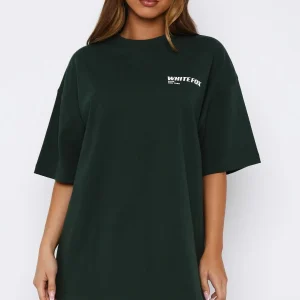 New York Archives Oversized Forest Green Tee-1