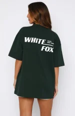 New York Archives Oversized Forest Green Tee-3