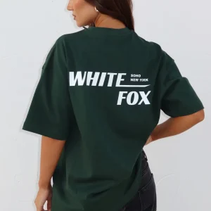 New York Archives Oversized Forest Green Tee