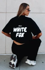 Offstage Back Graphic Oversized Monochrome Tee