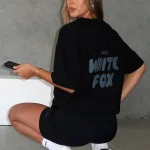 Offstage Back Graphic Oversized Onyx Tee