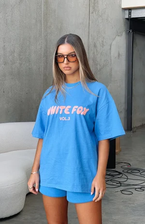 Offstage Oversized Azure Tee