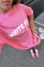 Offstage Oversized Bubblegum Tee