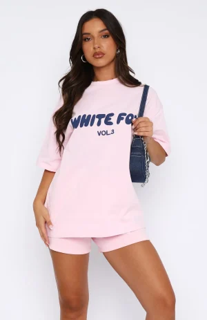 Offstage Oversized Posy Pink Tee-1