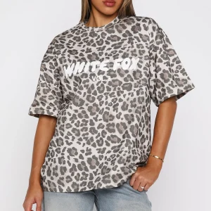 Offstage Printed Oversized Leopard Tee-1