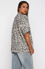 Offstage Printed Oversized Leopard Tee-3