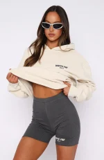 Offstage Ribbed Bike Charcoal Short-1