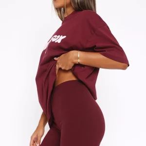 Offstage Ribbed Bike Red Velvet Short-1