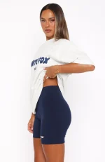 Offstage Ribbed Bike Space Navy Short-2