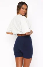 Offstage Ribbed Bike Space Navy Short-3