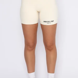 Offstage Ribbed Bike Vanilla Short-1