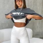 Offstage Ribbed Bike Vanilla Short