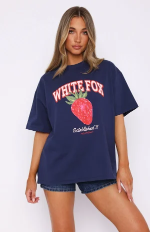 Only The Finest Oversized Navy Tee-1