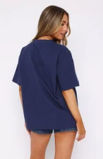 Only The Finest Oversized Navy Tee-3