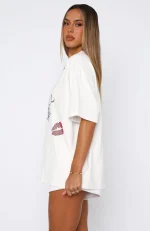 Pepper You In Kisses Oversized White Tee-2
