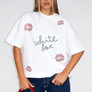 Pepper You In Kisses Oversized White Tee