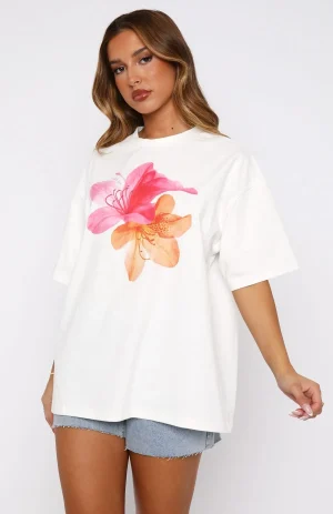 Power Of Possibility Oversized White Tee-1