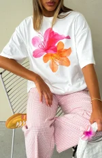 Power Of Possibility Oversized White Tee