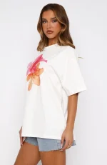 Power Of Possibility Oversized White Tee-2
