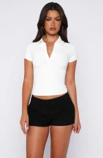 Queen Vibes Linen Black Short-1