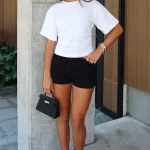 Queen Vibes Linen Black Short