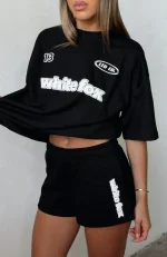 Ready To Go Lounge Black Short