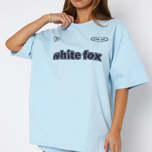 Ready To Go Oversized Baby Blue Tee-1