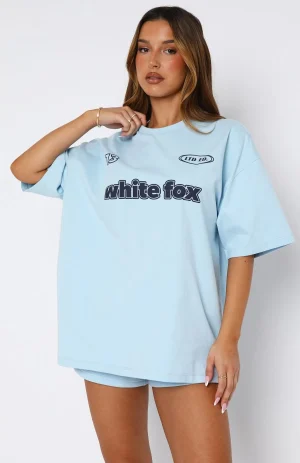 Ready To Go Oversized Baby Blue Tee-1