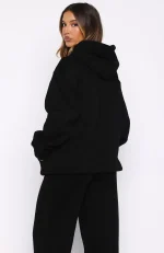 Ready To Go Oversized Hoodie Black-3