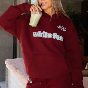 Ready To Go Oversized Hoodie Burgundy