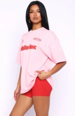 Ready To Go Oversized Pink Tee-3
