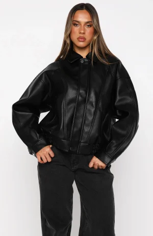 Retrograde PU Jacket Black-1