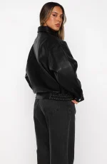 Retrograde PU Jacket Black-3