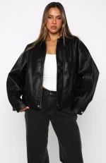 Retrograde PU Jacket Black-4