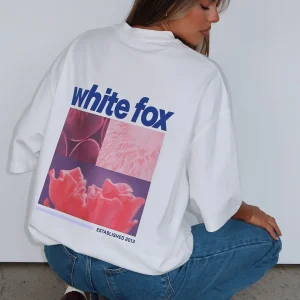 Set The Bar High Oversized White Tee