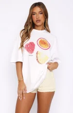 So Juicy Oversized White Tee-1