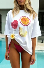 So Juicy Oversized White Tee-4