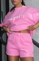 So Wavy Lounge Pink Short