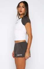 Social Season Relaxed Charcoal Short-2