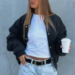 Soft Love Bomber Jacket Black